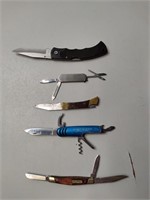 5 Assorted Pocket knife, Buck, utility, Single