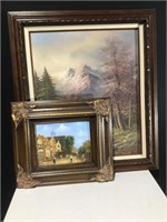 (2) Framed Oil Paintings