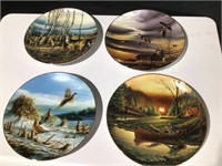 (4) Lot of Terry Redlin Decorative Plates