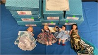 7 Madame Alexander Dolls in boxes