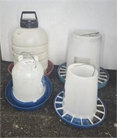 POULTRY WATERERS AND FEEDER