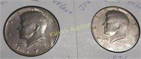 Kennedy Half Dollars AU 1973 & 74 Coins