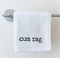 New lot of 3 Embroidered Cum Rag Towel - Naughty