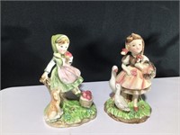 (2) Pickwick Girl Japan Figurines Lot