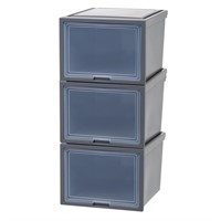 W7067  IRIS Plastic Dresser Chest, 42qt, Dark Gray