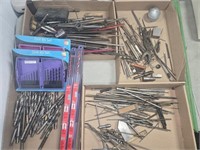 ASSORTED DRILL BITS & OTHER TOOLS