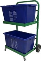 Lingtoolator n Cart Metal-Reinforced Recycling Bin