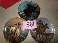 3 NATIVE AMERICAN PLATES