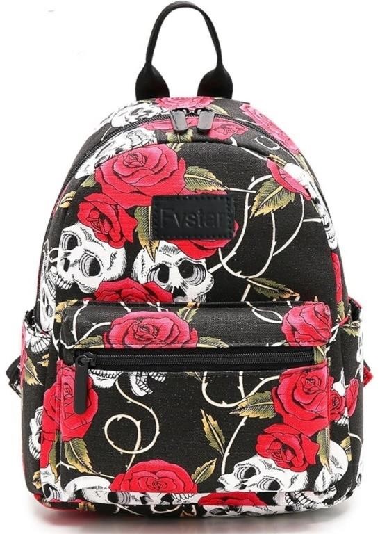 New Fvstar Skull Girls Backpack Purse Mini Teens