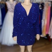 NWT Fashion Nova Royal Blue Sequins Dress