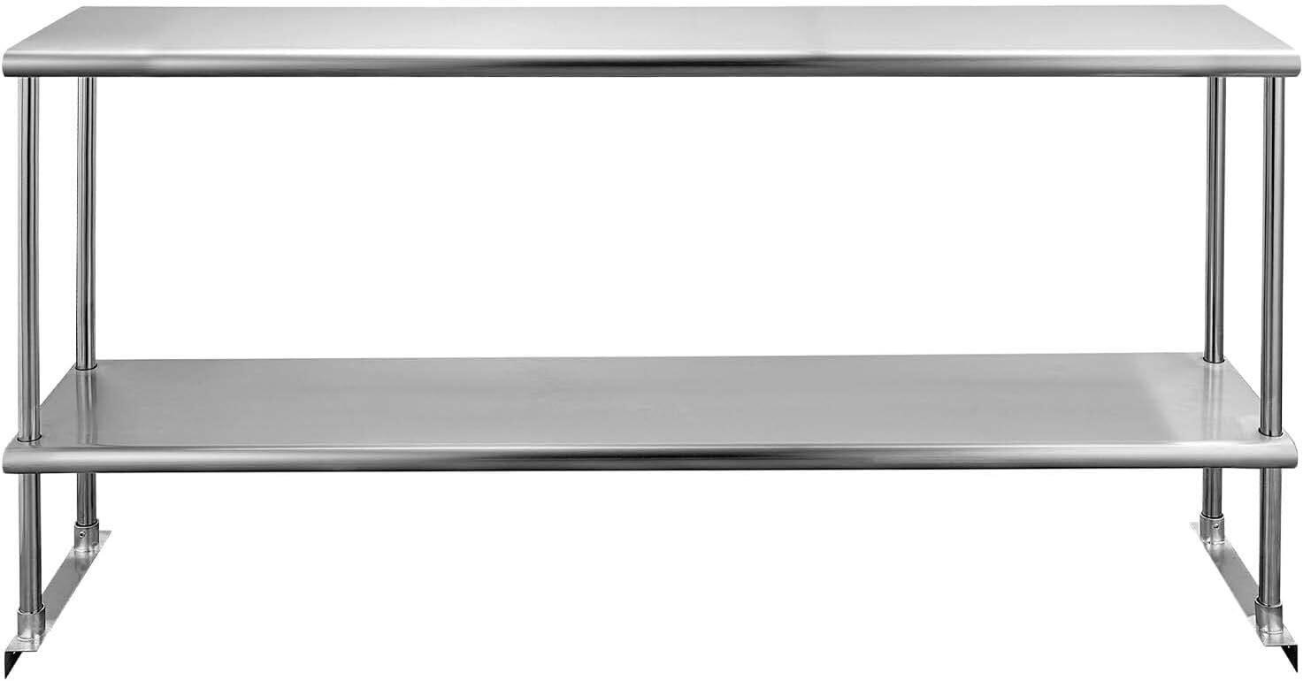 Stainless Steel Overshelf  12x60 Double Tier