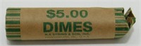 Roll (50) of Roosevelt Silver Dimes