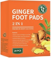 Premium Deep Cleansing Foot Pads, Ginger Foot Pads