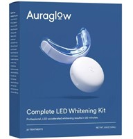 Auraglow Complete LED Teeth Whitening Kit, Whitens