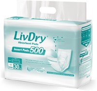 LivDry Incontinence Pads for Women and Men, Long L