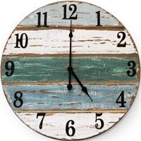 Wall Charmers Clock  Wood  18 Inches