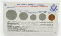 U.S. American Presidents 5-Coin Set