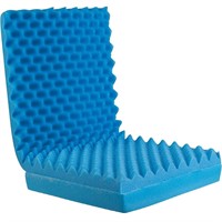 Blue Convoluted Foam Chair Pad and Seat