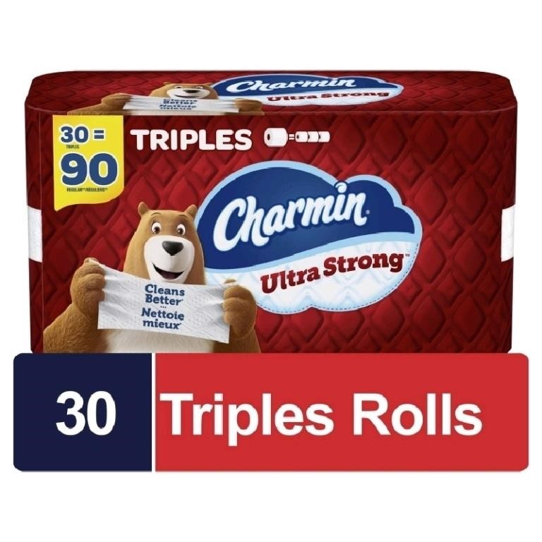 Charmin Ultra Strong Toilet Paper 30 Triple Rolls
