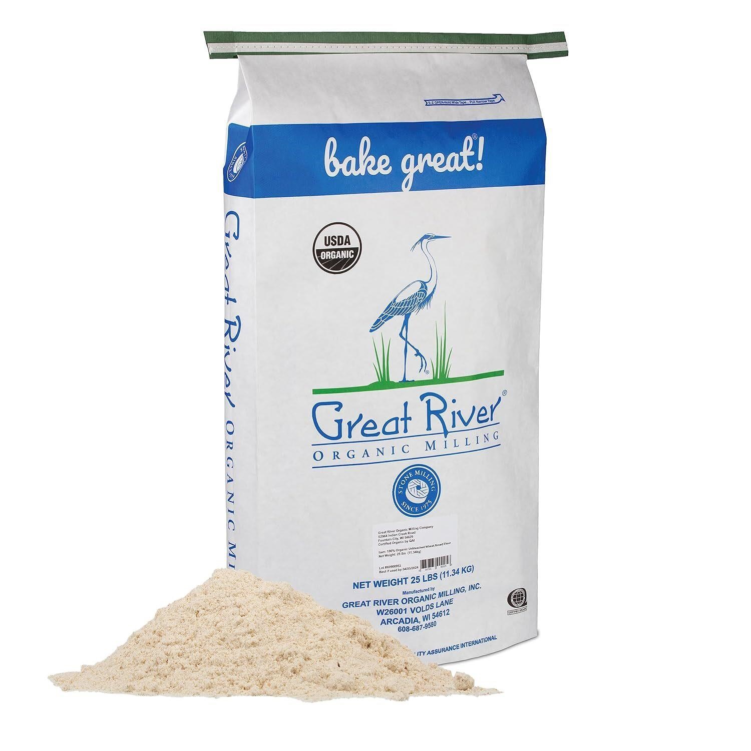 Great River Organic  Unbleached  25lb