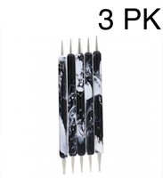 3 Pack of 5 Pieces Nail Dotting Pen