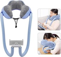 2-In-1 U-shaped Pillow with Gooseneck Phone Holder