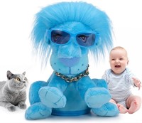 R6058  Emoin Lion Stuffed Animal Toy, 48 Songs, Bl