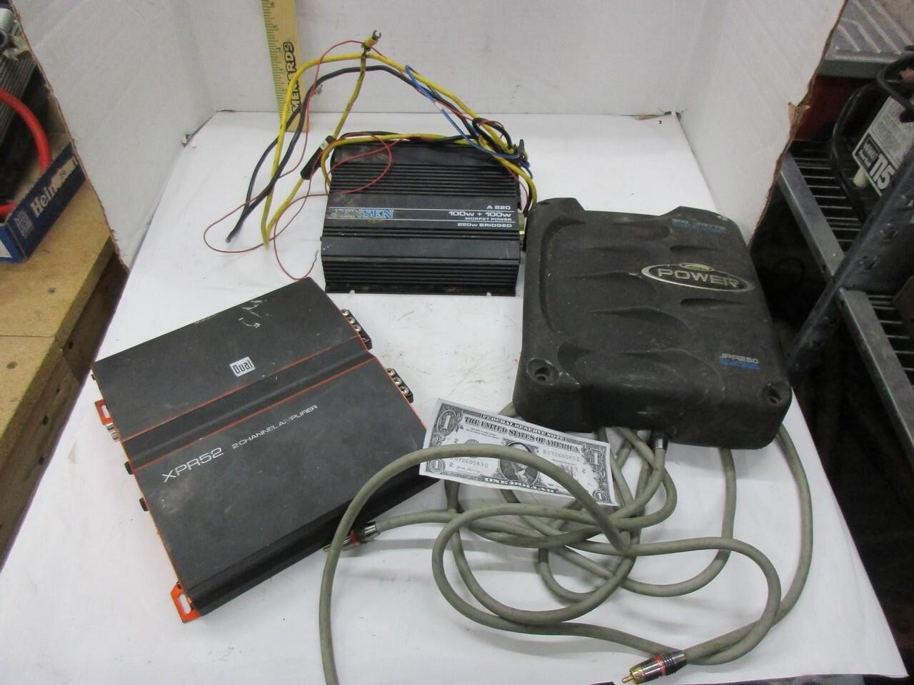 Group of amplifiers untested