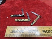 (3)Vintage folding pocket knives.
