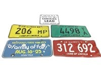4 License Plates +