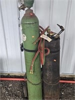 OXYGEN/ ACETYLENE TORCH AND TANK SET