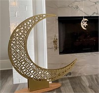 $203 Metal Crescent Moon and Star