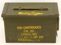 * Vintage Ammo Box - 100 Cartridges Cal .50 Label