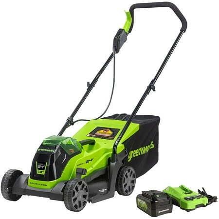 Greenworks 24V 13 Mower with 4Ah Battery