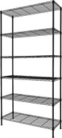 6-Shelf Adjustable Heavy Duty Storage Shelving Uni