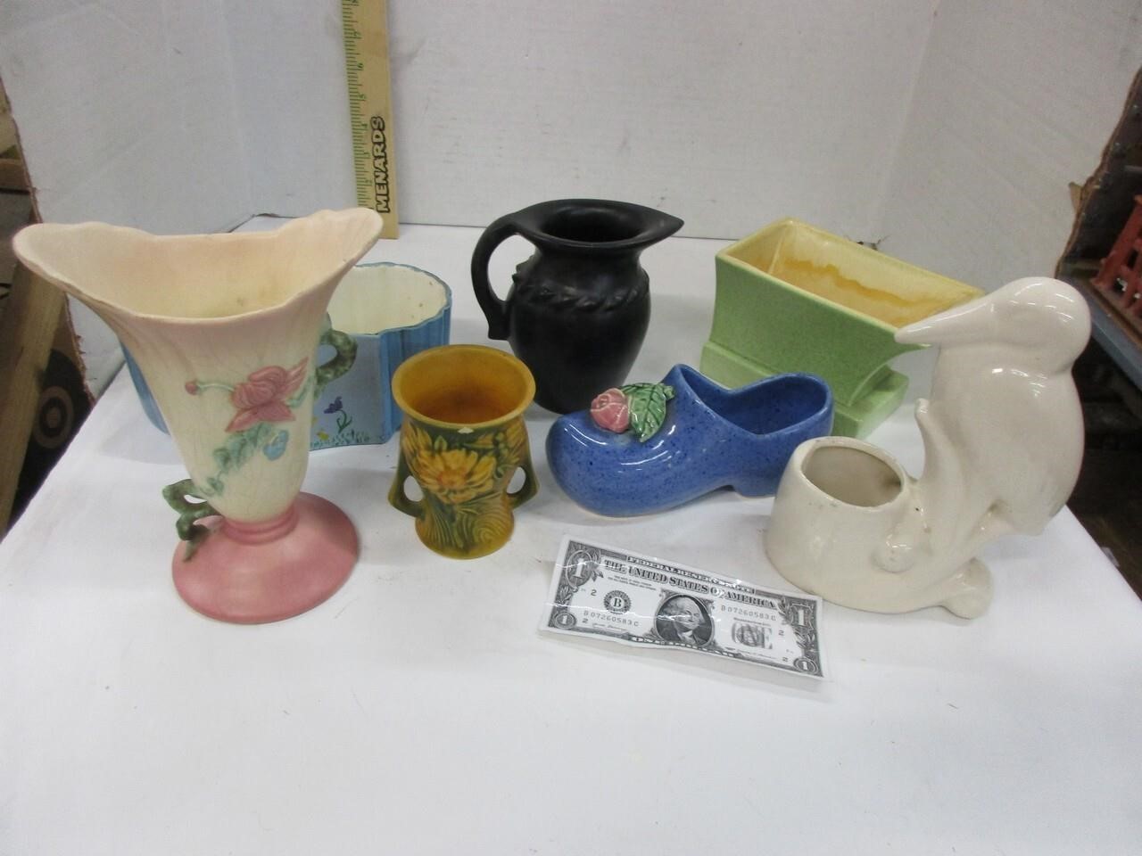 Assorted Pottery including McCoy Redwing & more