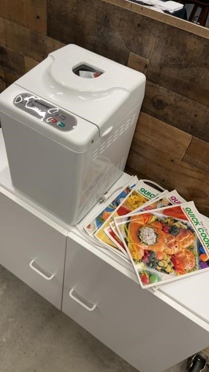 Breadmaker (like new) and Cooking Magazines