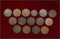 Large Cent Lot (15 Total)