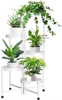 5 Tier Metal Plant Stand Shelf for Indoor Outdoor,