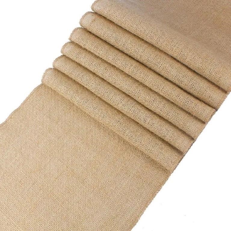 MDS Pack of 12 Wedding 12 x 108 inch Burlap Table