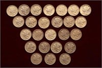 Lot of 25 Mercury Dimes 1939-44