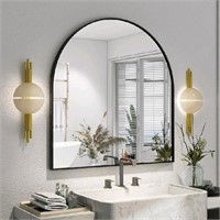 XRAMFY Arched Bathroom Mirror 32" x 34" for Bathro