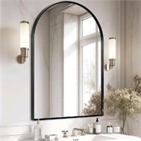 Minuover Large Black Arched Mirror, 30" x 40" Mode