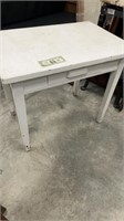 White Desk with Drawer