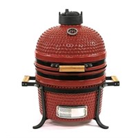 VESSILS 15-in Kamado Charcoal Grill Tabletop - Red