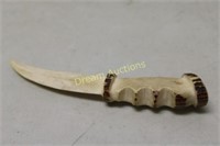 Wayne Sky, Knife - Carved from Antler 8x1