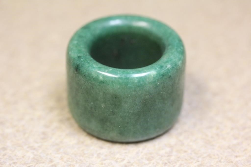 Jade or Stone Archer's Ring