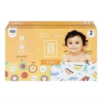 Size 2 Baby Diapers 100 diapers white