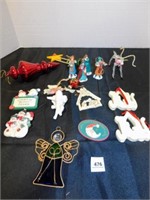 variety of Christmas ornaments