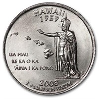 2008-p Hawaii State Quarter Bu